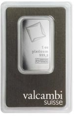 Колекційний злиток Платини 31,1 грам VALCAMBI