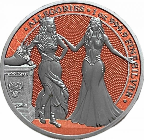 Колекційна срібна монета «Італія і Германія» серія Алегорія Germania- Italiya 31,1 г - Зображення 1