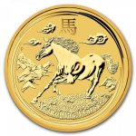 Колекційна золота монета "Рік Коня" 1,55 г 2014 рік