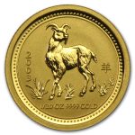 Колекційна золота монета "Рік Кози" 1,55 г 2003 рік