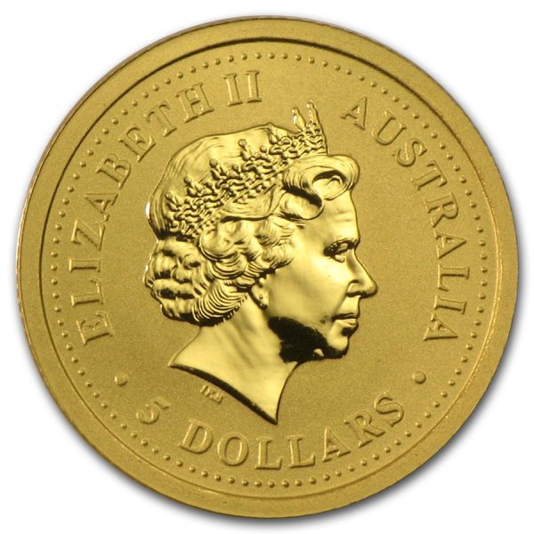 Колекційна золота монета "Рік Кози" 1,55 г 2003 рік - Зображення 2