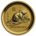 Колекційна золота монета "Рік Щура" 1,55 г 1996 рік