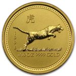 Колекційна золота монета "Рік Тигра" 3,11 г 1998 рік