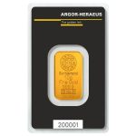 Коллекционный золотой слиток 10 грамм ARGOR-HERAEUS