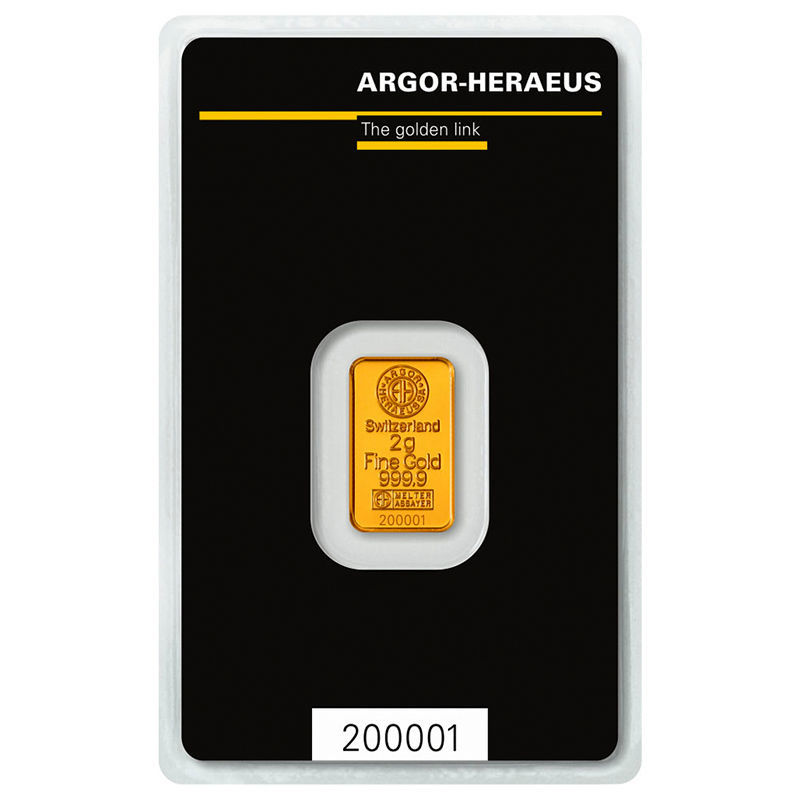 0014793_zolotoj-slitok-2-gramma-argor-heraeus-novyj Колекційний золотий злиток 2 грама ARGOR-HERAEUS - Зображення 1
