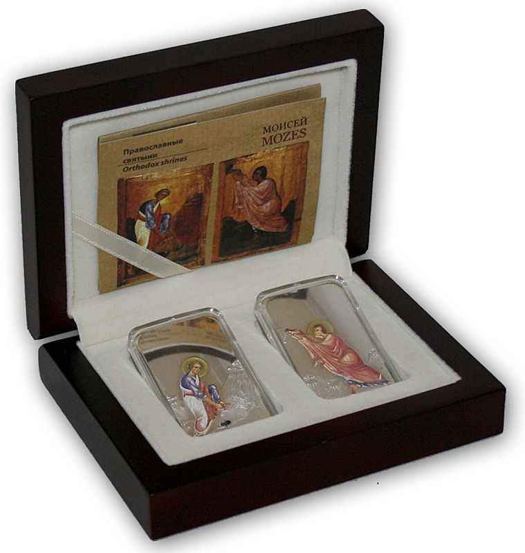 0019935_nabor-serebrnyh-monet-moisej Коллекционный серебряный набор "Моисей" 62,2 г 2012 год — изображение 1