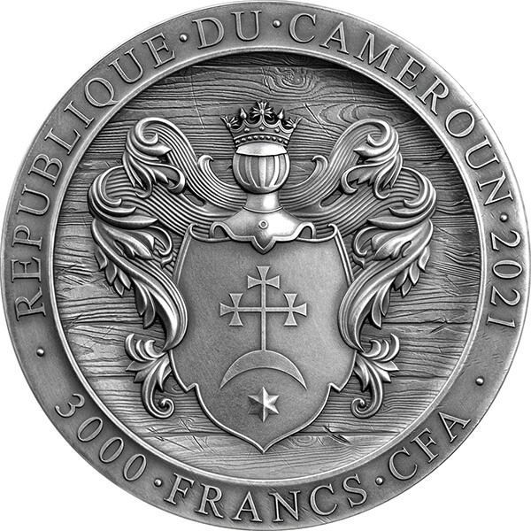 Коллекционная серебряная монета "Запорожский казак" 93,3 г 2021 год — изображение 2