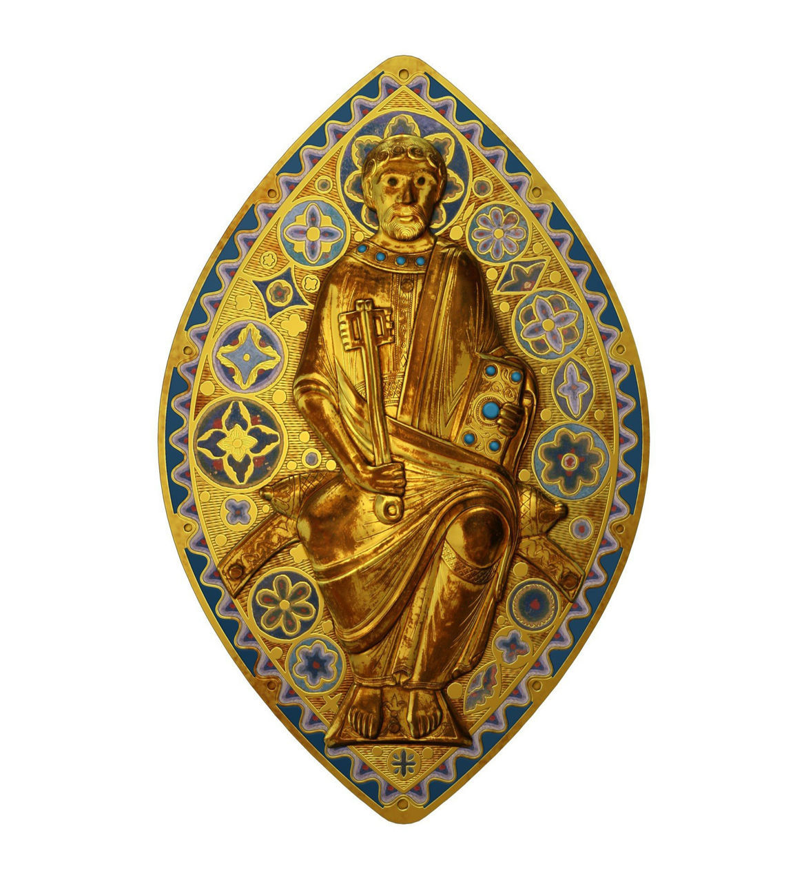 0025212_serebrna-moneta-svtoj-apostol-petr-iz-serii-mirovoe-nasledie-311-gramm-2014-god Коллекционная серебряная монета "Святой Апостол Петр" из серии "Всемирное Наследие" 31,1 г 2014 год — изображение 1