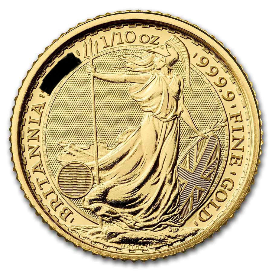 0025705_zolota-moneta-britani-britannia-311-gramm Колекційна золота монета "Британія" 3,11 г - Зображення 1