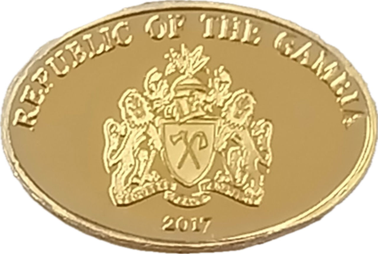 Коллекционная золотая монета "Год Быка" 0,62 г 2017 год — изображение 2