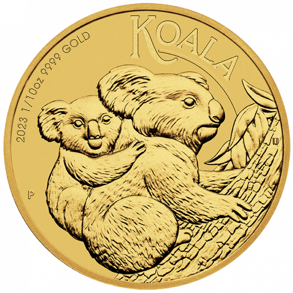 Колекційна золота монета "Коала" 3,11 г 2023 рік - Зображення 1