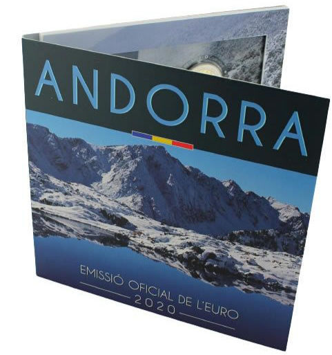 0027307_andorra-godovoj-nabor-monet-evro-2020-8-monet-v-buklete Колекційний набір монет "Андорра Річний набір монет євро" (8 монет в буклеті) 2020 рік - Зображення 1