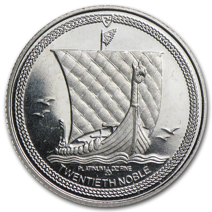 0027323_platinova-moneta-ostrov-men-blagorodna-moneta-155-gramm Колекційна платинова монета "Острів Мен шляхетна монета" 1,55 г - Зображення 1