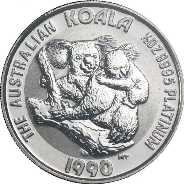 Колекційна платинова монета "Коала" 15,55 г 1990 рік - Зображення 1