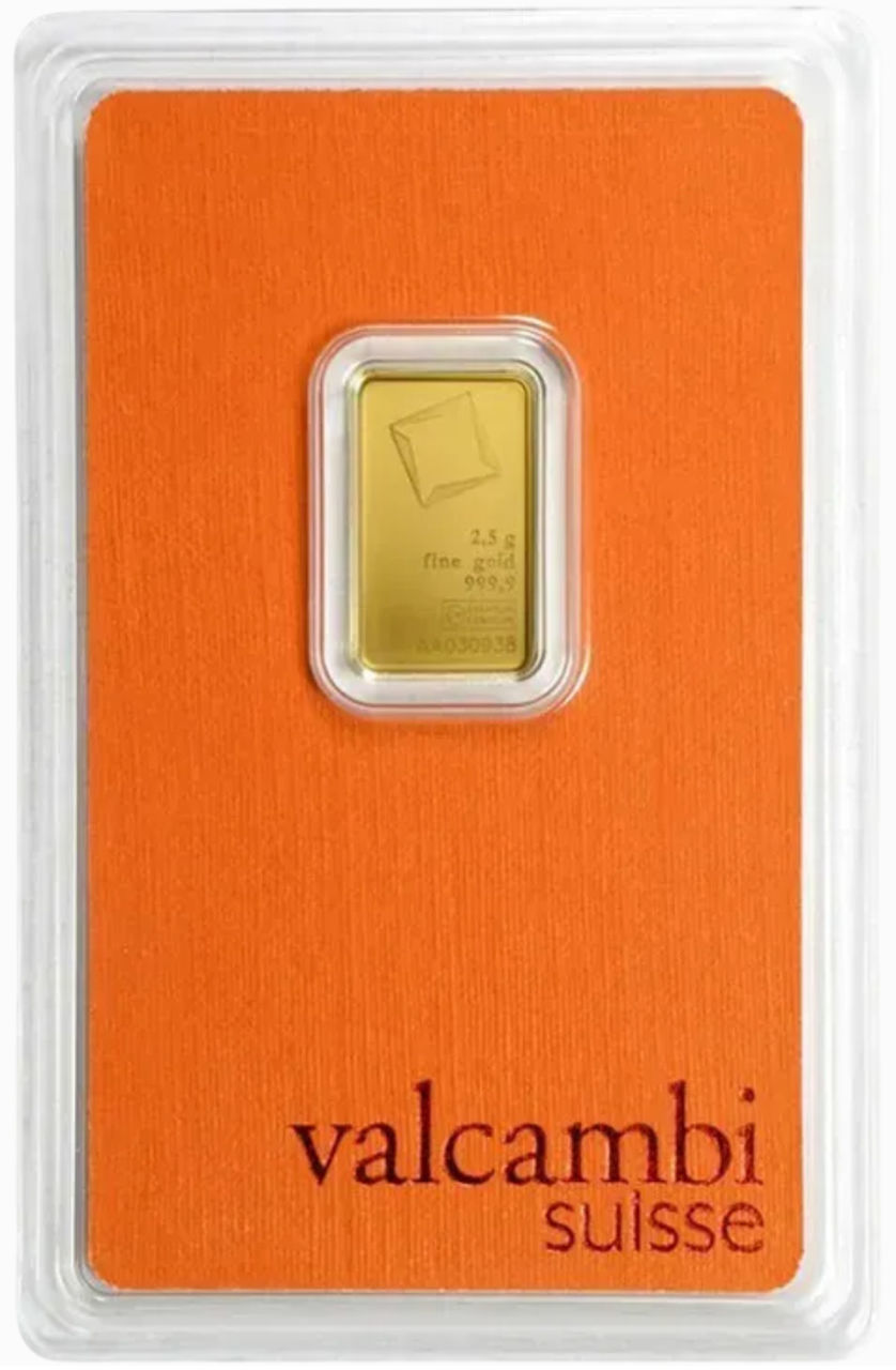 0028391_zolotoj-slitok-25-gramm-valcambi-novyj Колекційний золотий злиток 2.5 грама VALCAMBI - Зображення 1