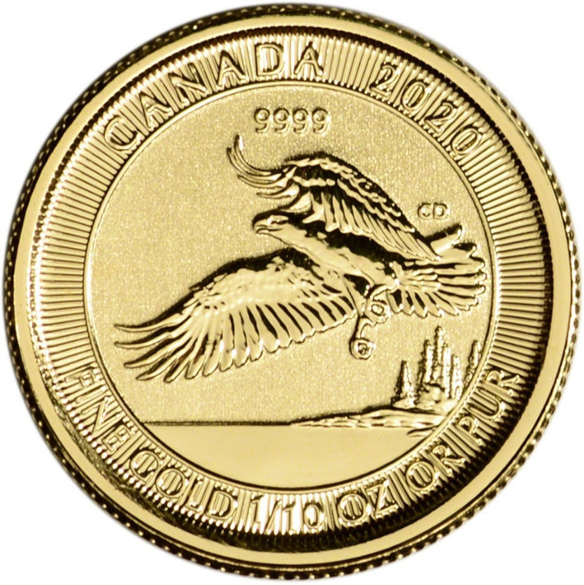 0028755_zolota-moneta-orel-311-gramm-2020-god Колекційна золота монета "Орел" 3,11 г 2020 рік - Зображення 1