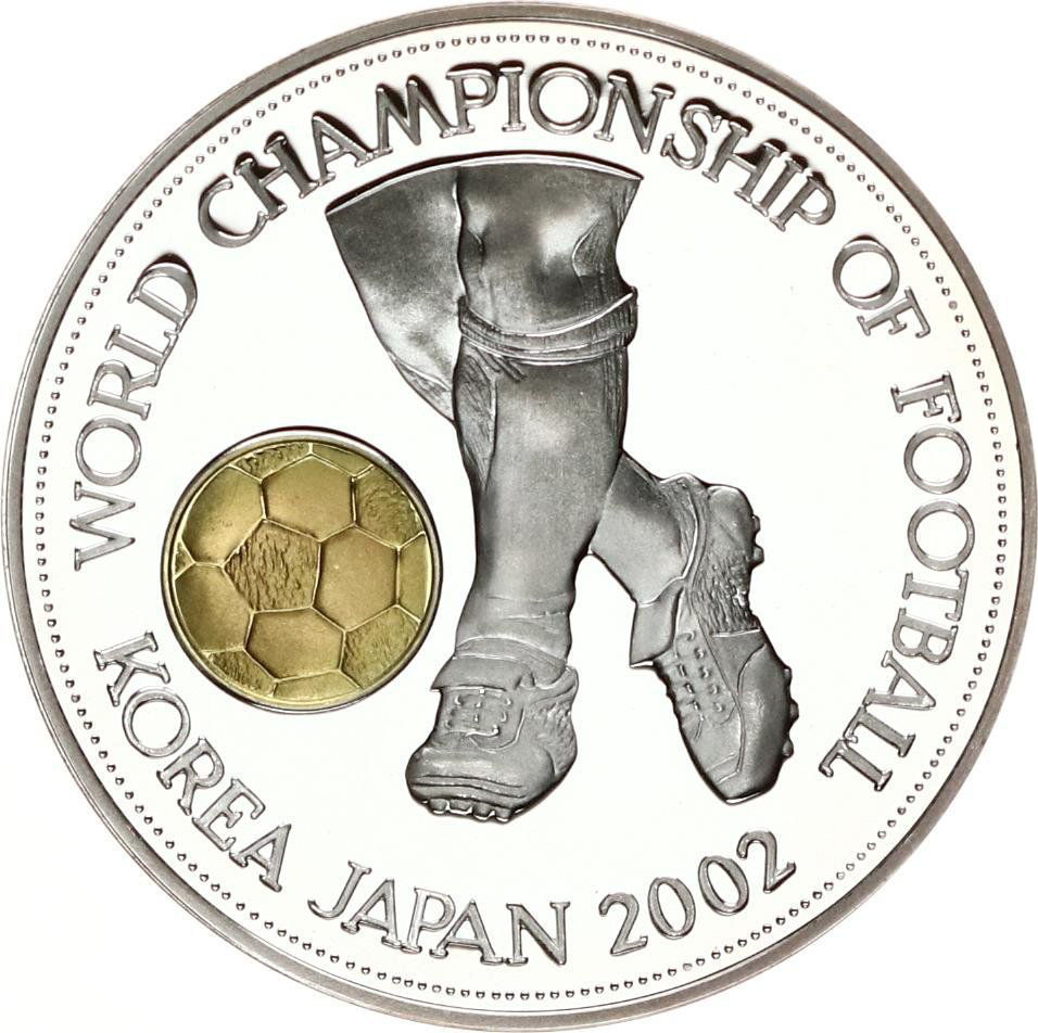 0028933_pamtna-moneta-empionata-mira-po-futbolu-2002-2001-god Коллекционная монета "Чемпионата мира по футболу 2002" 2001 год — изображение 1