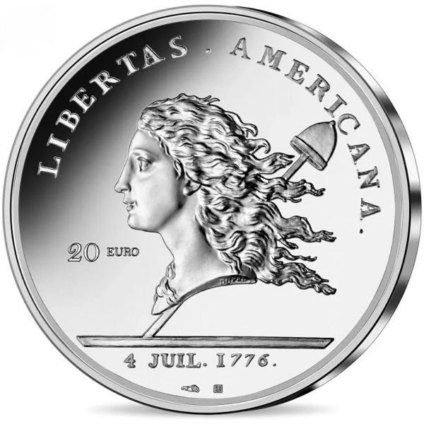 Колекційна срібна монета "Libertas Americana" 31,1 г 2023 рік - Зображення 2
