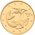 Колекційна золота монета "Козеріг" 1,24 г Україна 2007 рік
