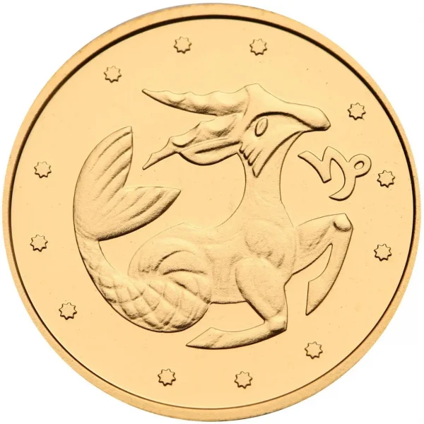 Колекційна золота монета "Козеріг" 1,24 г Україна 2007 рік - Зображення 1
