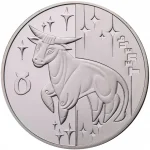 Колекційна срібна монета “Телець” 15,55 г 2006 рік