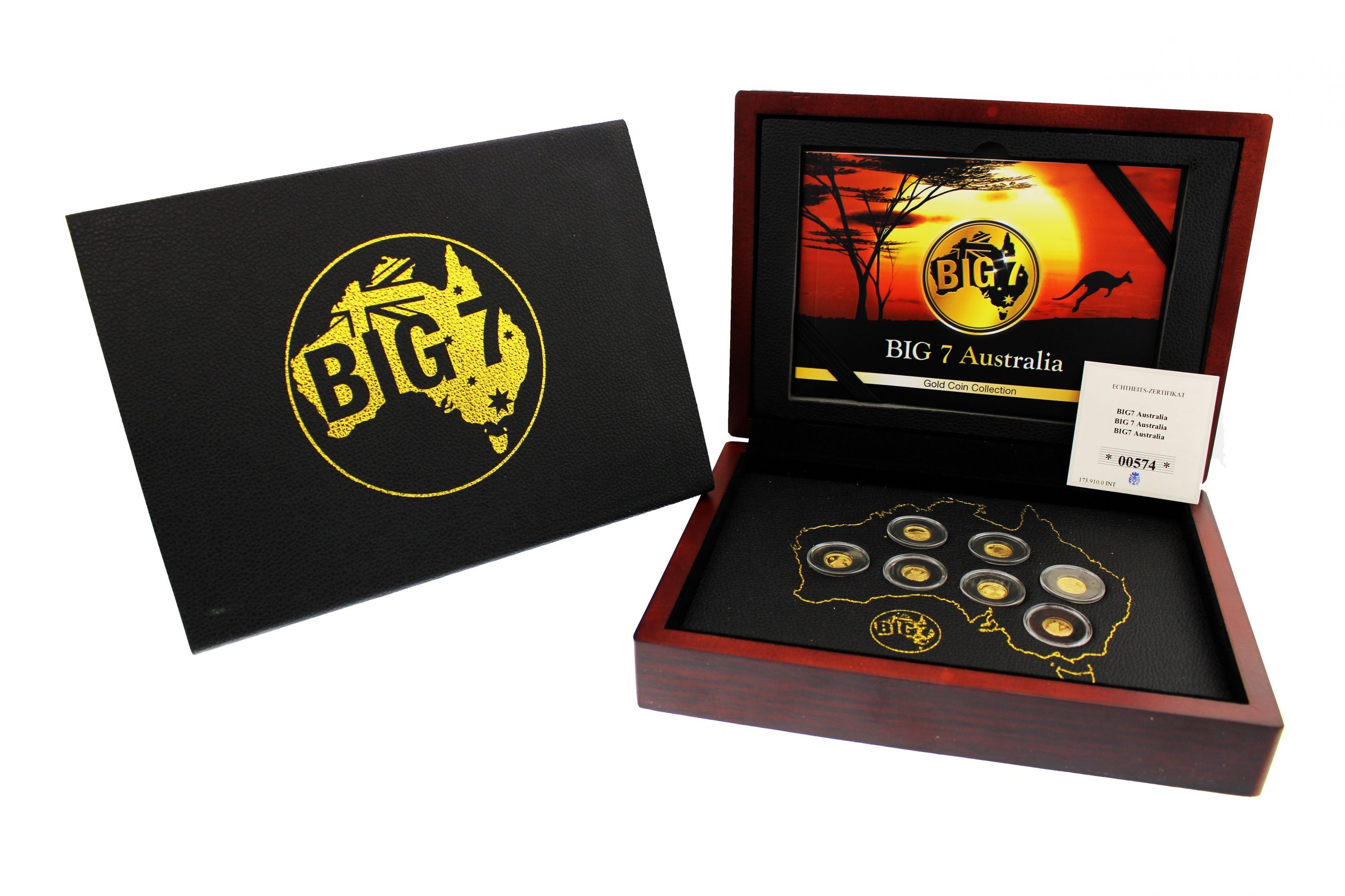 img_0826_4 Коллекционный золотой набор монет "Большая семерка Австралии" 3,5 г 2018 год — изображение 1