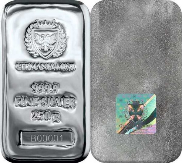 Колекційний срібний литий злиток 1000 г (1кг) - Зображення 2