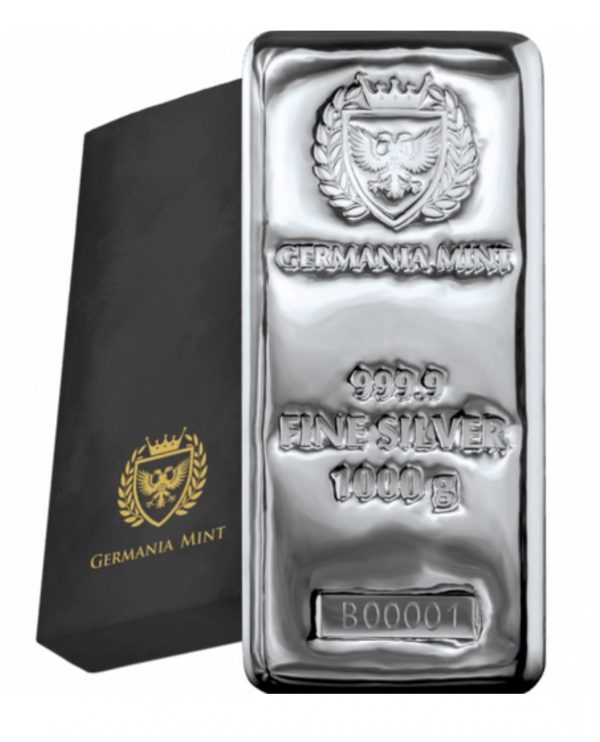 Колекційний срібний литий злиток 1000 г (1кг) - Зображення 1