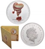 Колекційна срібна монета "Anne Geddes - Малюк в шапці" 31,1 г 2014 рік - Зображення 2