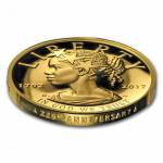 Колекційна золота монета "Леді Ліберті. 225-річчя Монетного двору США" 31,1 г 2017 рік - Зображення 4