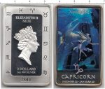 Коллекционная серебряная монета "Козерог" 31,1 г 2011 год — изображение 4