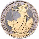 Колекційна срібна монета "Британія - Gold Black Empire Edition" 31,1 г