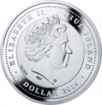 Колекційна срібна монета "Кращі друзі людини - Німецька вівчарка" 17,5 г 2014 рік - Зображення 3