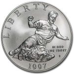 Колекційна срібна монета "Liberty - Джекі Робінсон" 26,73 г 1997 рік