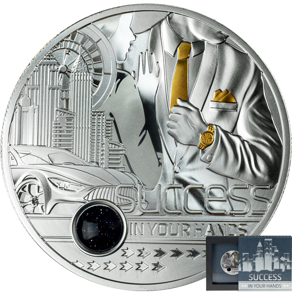 0019476_serebrna-moneta-uspeh-v-tvoih-rukah-311-gramm-2020-g-kamerun Коллекционная серебряная монета "Успех в твоих руках" 31,1 г 2020 год — изображение 1
