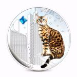 Колекційна срібна монета "Супер кіт - Бенгал" 31,1 г 2013 рік