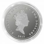 Колекційна срібна монета "Дослідник - Роберт Фалкон Скотт" 31,1 г 2013 рік - Зображення 2
