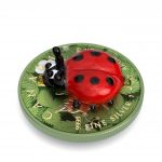 Колекційна срібна монета "Кленовий лист - Божа корівка" 31,1 г 2022 рік - Зображення 7