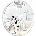 Коллекционная серебряная монета "Мультфильмы - Котенок Гав" 31,1 г 2011 год