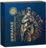 Коллекционная серебряная монета "Закаленная в боях" 62,2 г 2024 год — изображение 4