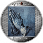 Колекційна срібна монета "Руки, що моляться" 17,5 г 2021 рік