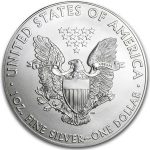 Коллекционная серебряная монета "Американский Орел Liberty - Белый Дом" 31,1 г 2015 год — изображение 2