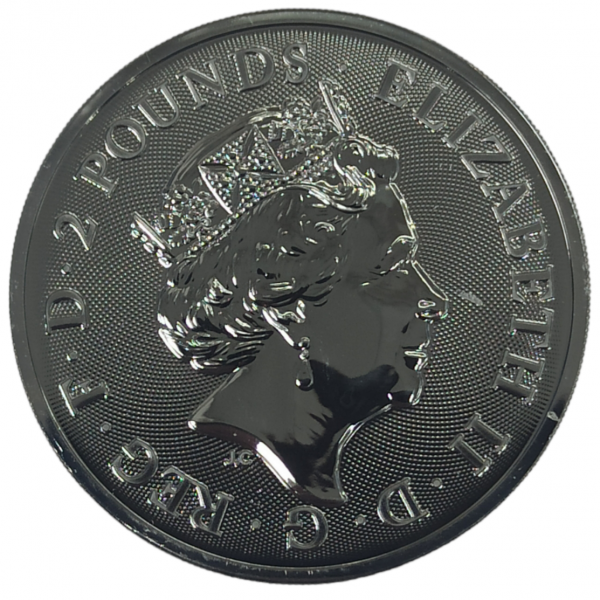 Колекційна срібна монета "Тауерський міст - Gold Black Empire Edition" 31,1 г 2018 рік - Зображення 2