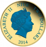 Коллекционная серебряная монета "Дональд Дак" 31,1 г 2014 год — изображение 3