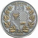 Колекційна срібна монета "Алегорія - Італія і Германія" Funky Holo 31,1 г 2020 рік - Зображення 3