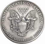 Колекційна срібна монета "Американський Орел Liberty GILDED" 31,1 г 2019 рік - Зображення 2
