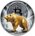Колекційна срібна монета "Американський Орел Liberty - Bitcoin Bear" 31,1 г 2024 рік