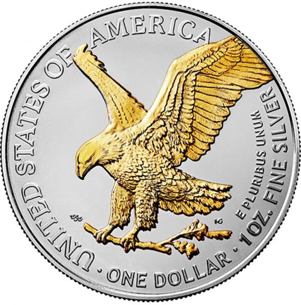 Колекційна срібна монета "Американський Орел Liberty - Bitcoin Bull" 31,1 г 2024 рік - Зображення 2