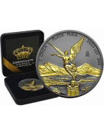 Колекційна срібна монета "Лібертад - Gold Black Empire Edition" 31,1 г - Зображення 2