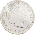 Коллекционная серебряная монета "Британия GILDED" 31,1 г — изображение 2